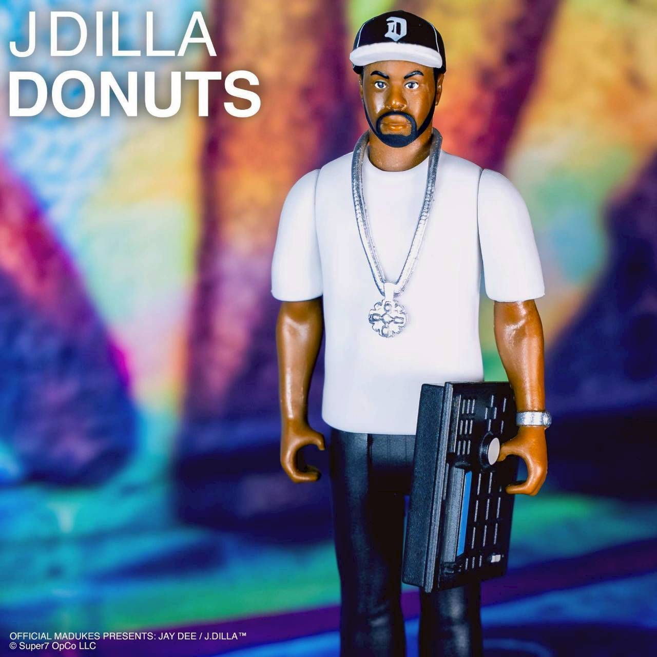 【 スーパー7 ReAction Figures 】J DILLA ジェイディラ Donuts ドーナツ アルバムカバー ver. / SUPER7 /スーパー7〚アメリカン雑貨 アメトイ〛