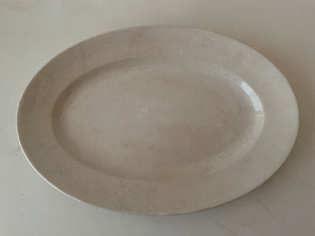 【1点のみ】Creil et montereau  クレイユモントロー　綺麗に枯れたオーバルプレート