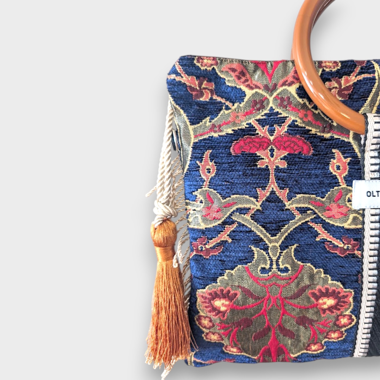 Botanical Navy Ring Bag - BlackLine×Copper