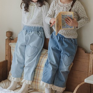 【春作】ハートデニムパンツ