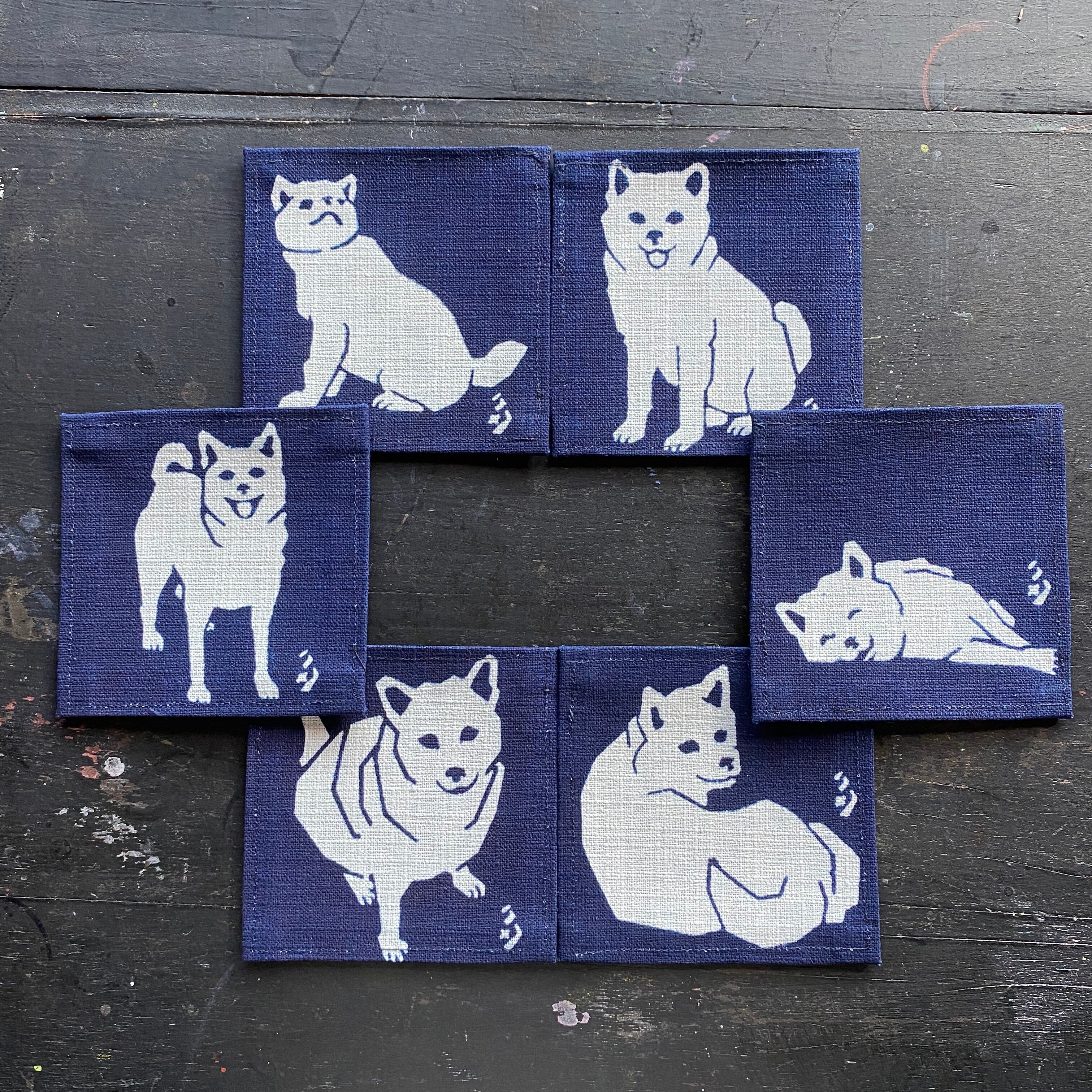 コースター 犬 | katazome-takada