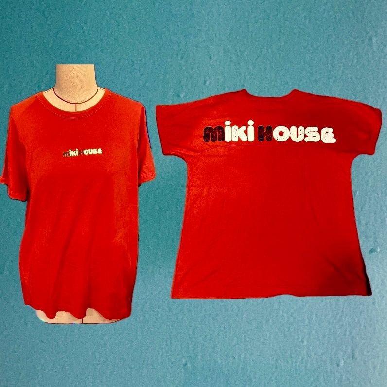 vintage 90s mikihouse ロゴTシャツ 赤 オールドミキハウス レトロ | used & more often powered by  BASE