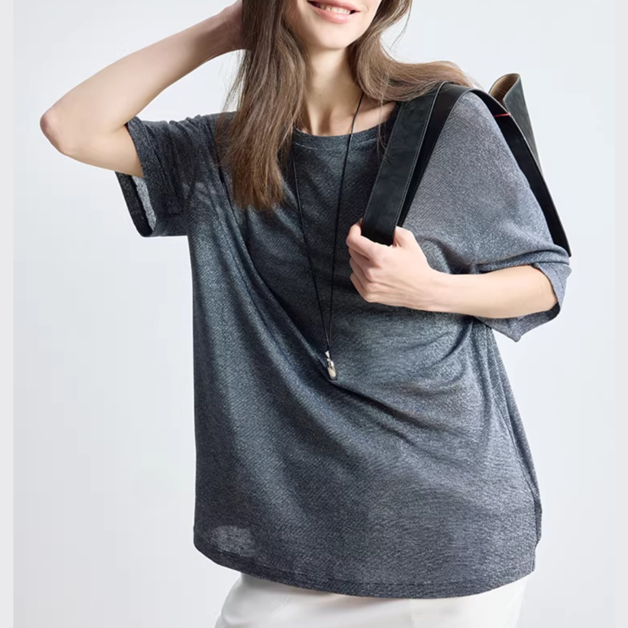 シアーな質感を楽しむ ルーズシルエット カットソー 00179・画像13