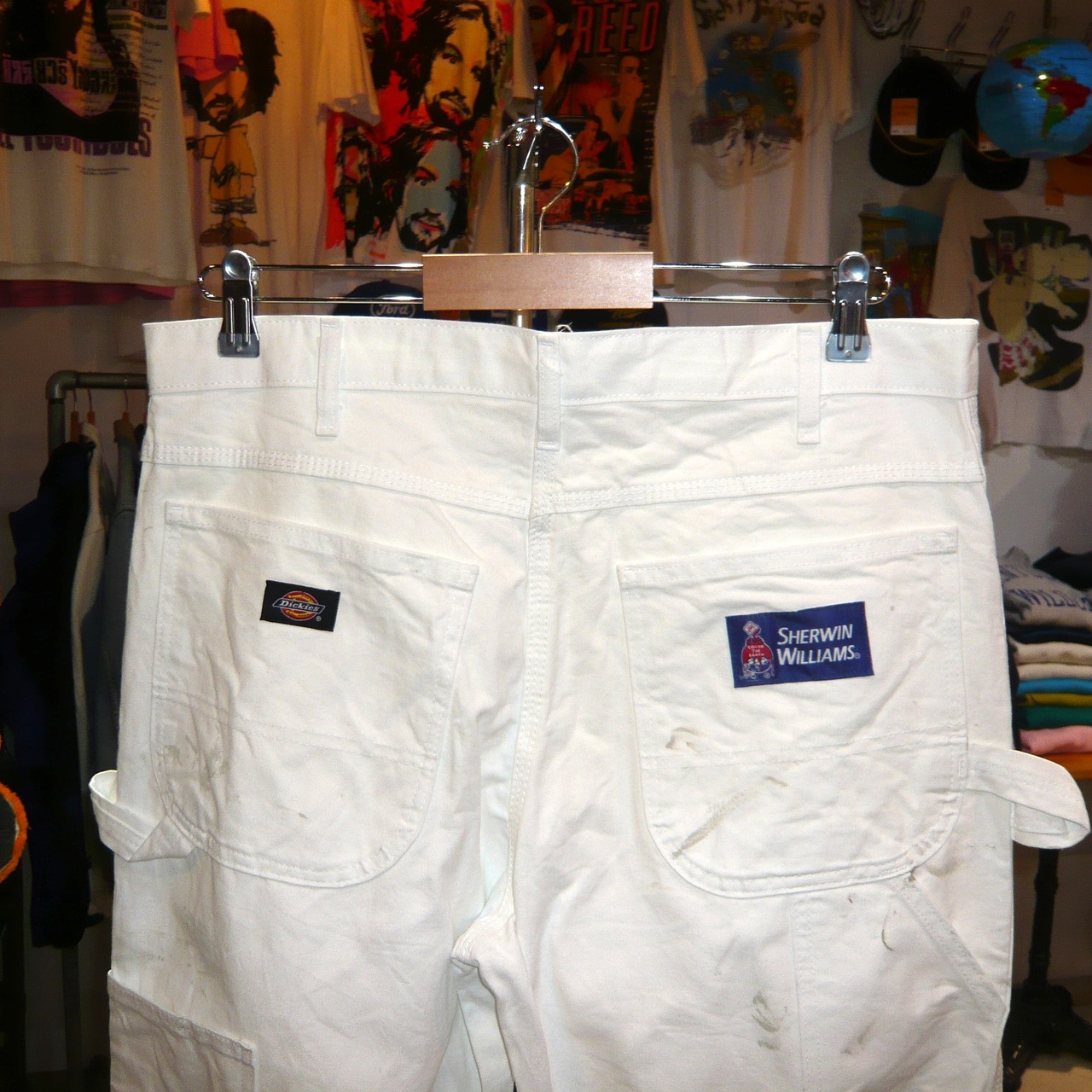 00s Dickies Sherwin Williams ホワイトペインターパンツ ペンキ汚れ