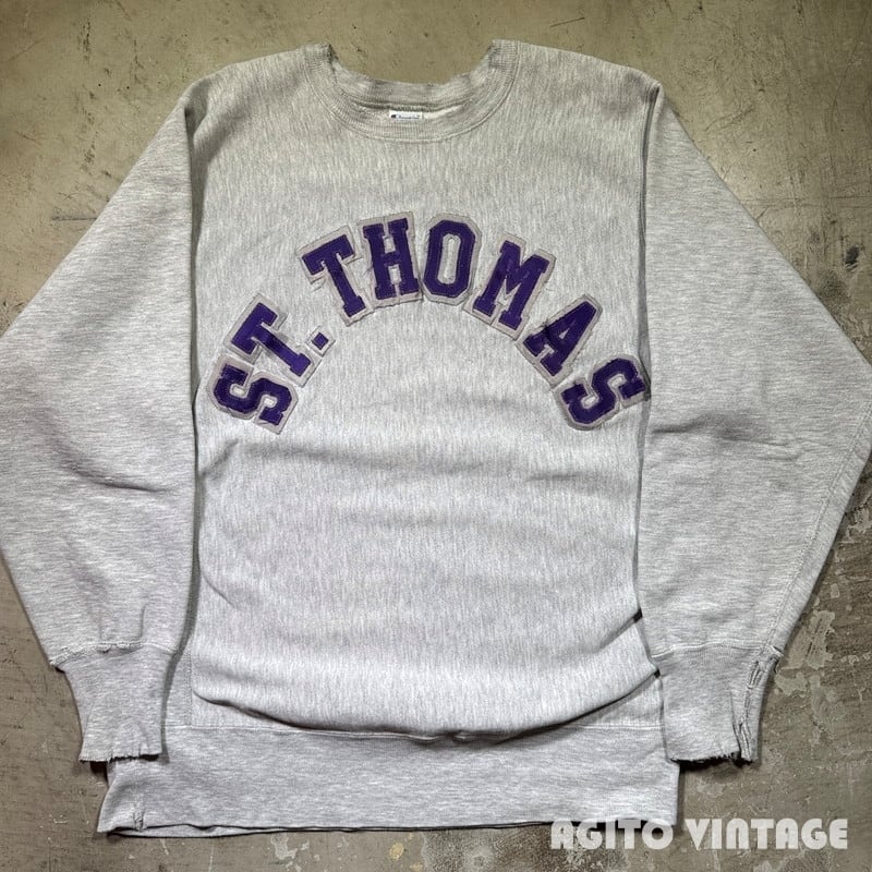 90's Champion チャンピオン リバースウィーブ スウェット ST.THOMAS グレー 刺繍タグ X-LARGE USA製 希少 ヴィンテージ BA-2913 RM3334H