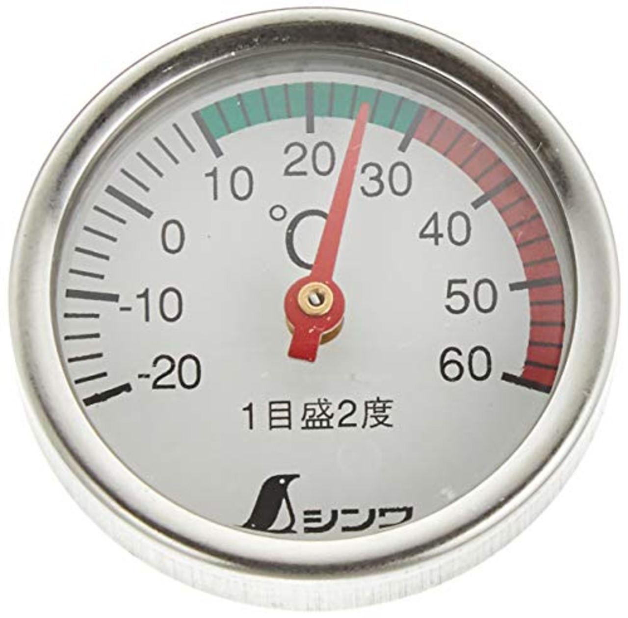 シンワ測定(Shinwa Sokutei) 温度計 丸T字型 V-2 -20~60℃ Φ3.5×13cm 育苗用 72610