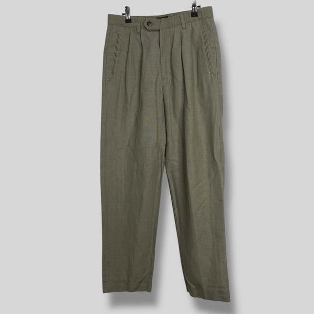 未使用品 Dockers ドッカーズ リネンコットンスラックスパンツ W30L32