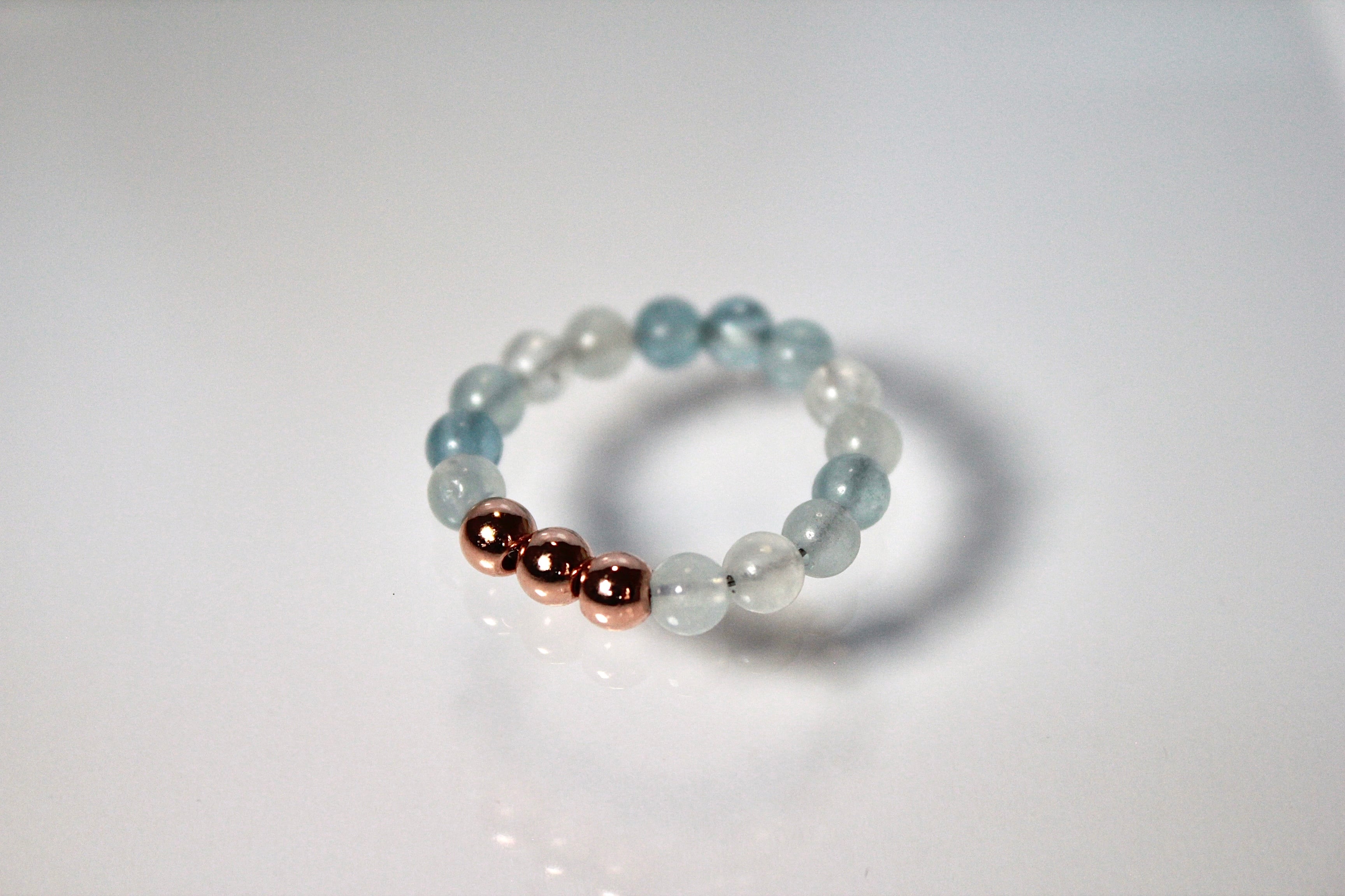 幸せな未来へ導く天使の石-アクアマリン：Crystal Blue ring | tigre
