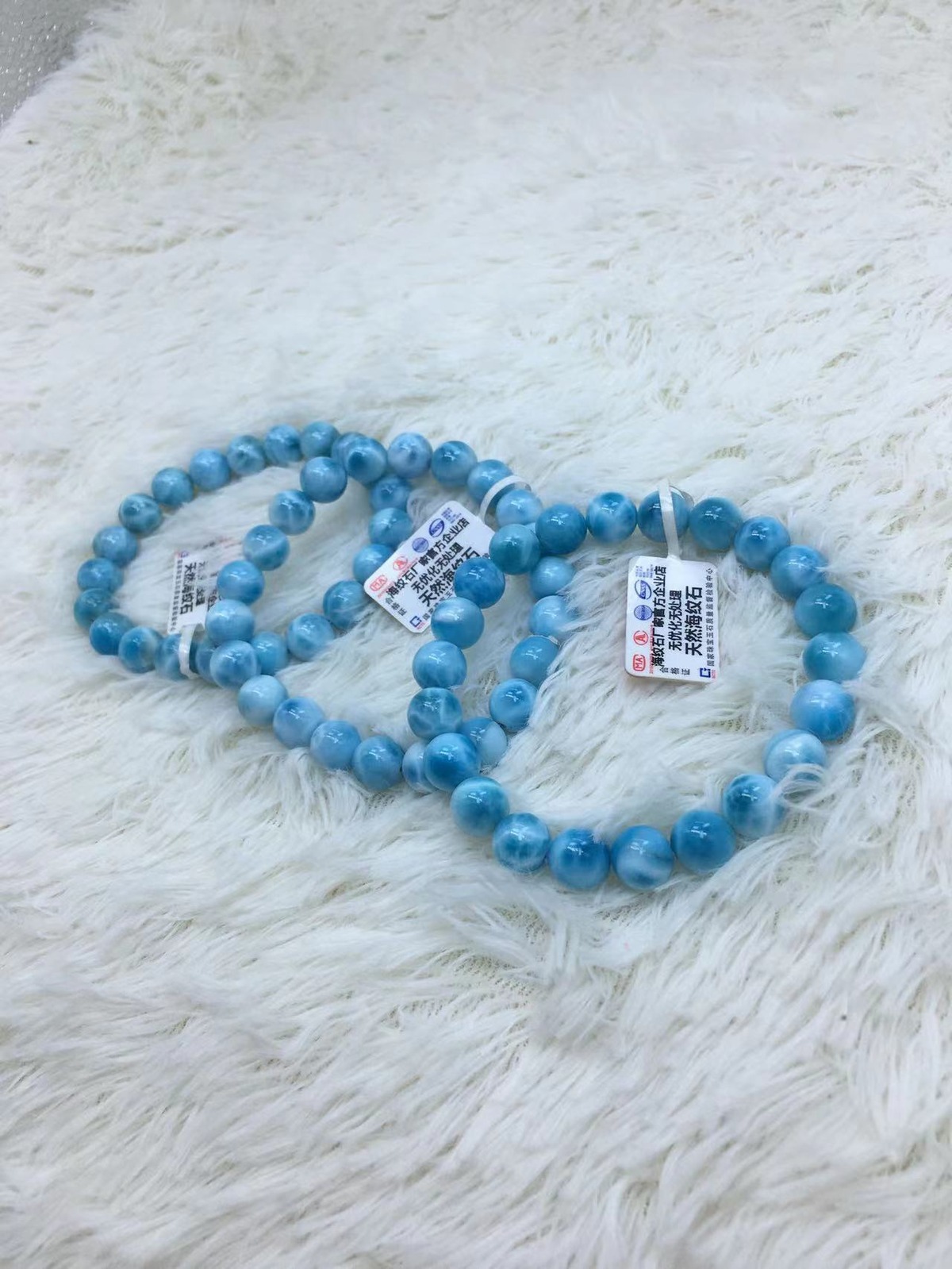 ブレスレット3個（ラリマー コレクションクラス 9㎜超 ) | Jing Fu Jewelry