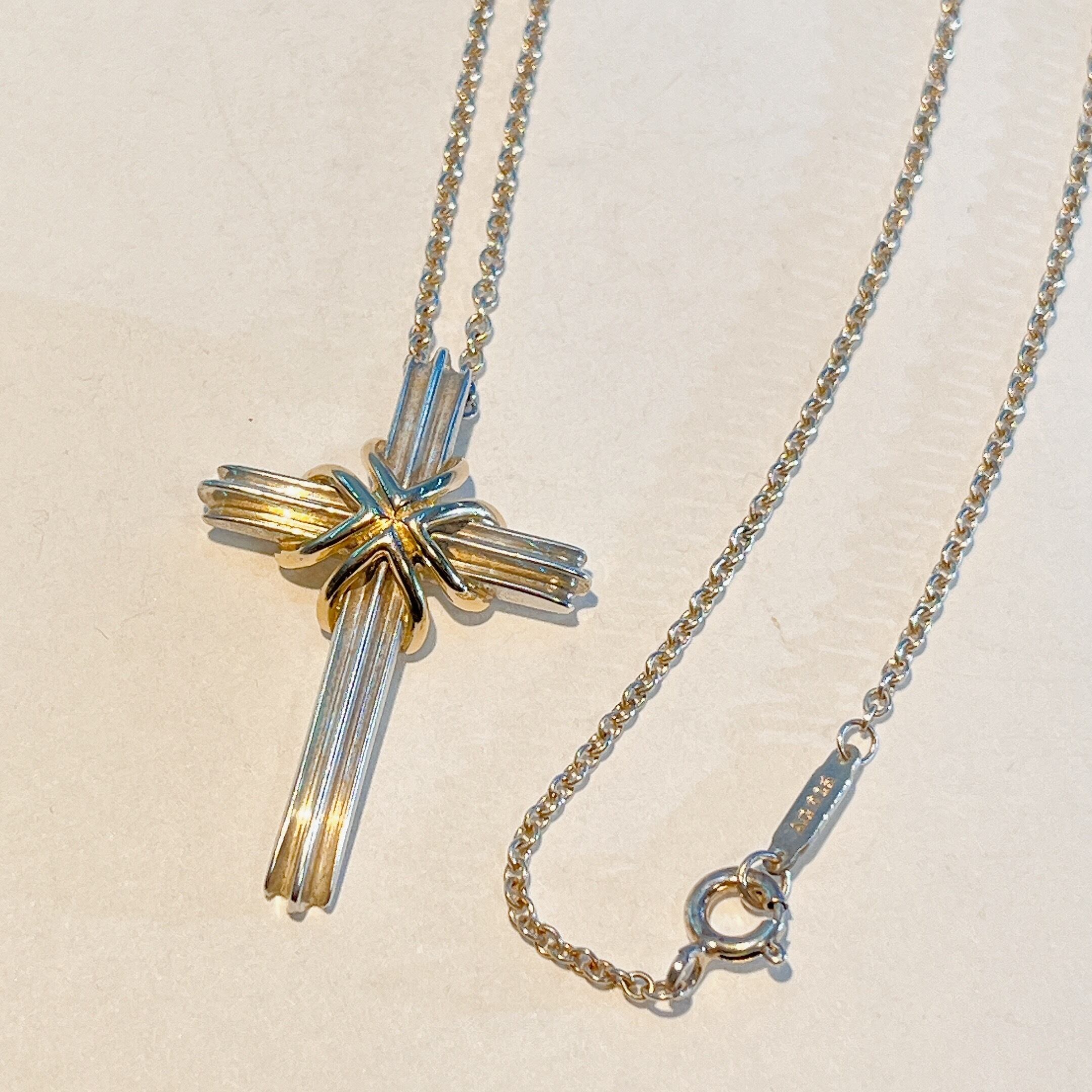 TIFFANY&CO. 908 ティファニー シグネチャー クロス コンビ 