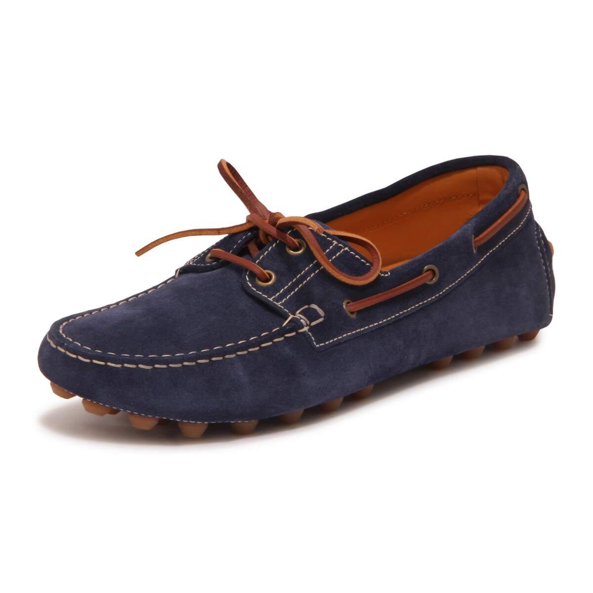 TOD'S トッズ メンズ ローファー スエード ネイビー
