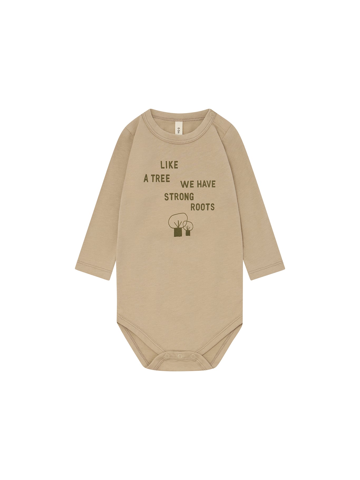 送料無料 organic zoo / Strong Roots Bodysuit GOTS