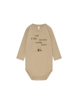 送料無料 organic zoo / Strong Roots Bodysuit GOTS