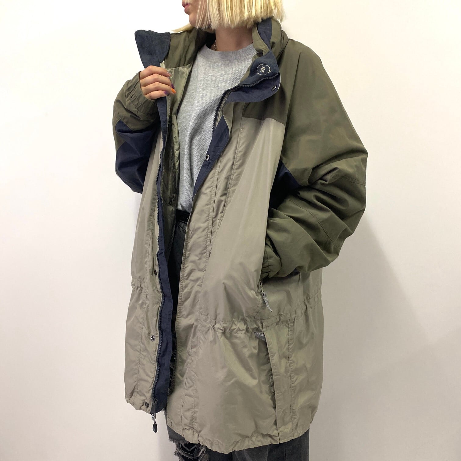 00年代 Columbia コロンビア フード収納型 マウンテンジャケット