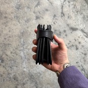 ロングビルフォールド ミドル カウハイド