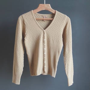 Ribbed-knit cardigan