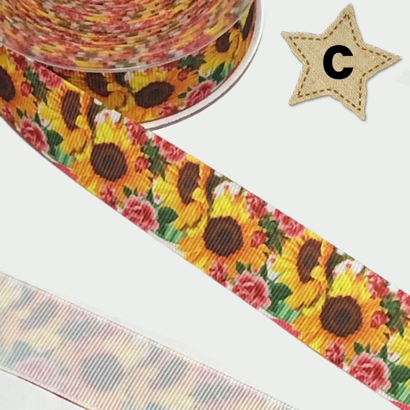 グログランリボン 25mm リボン 切り売り 花柄 グログラン [１m計り売り]グログランリボン 25mm 38ｍｍ(桜