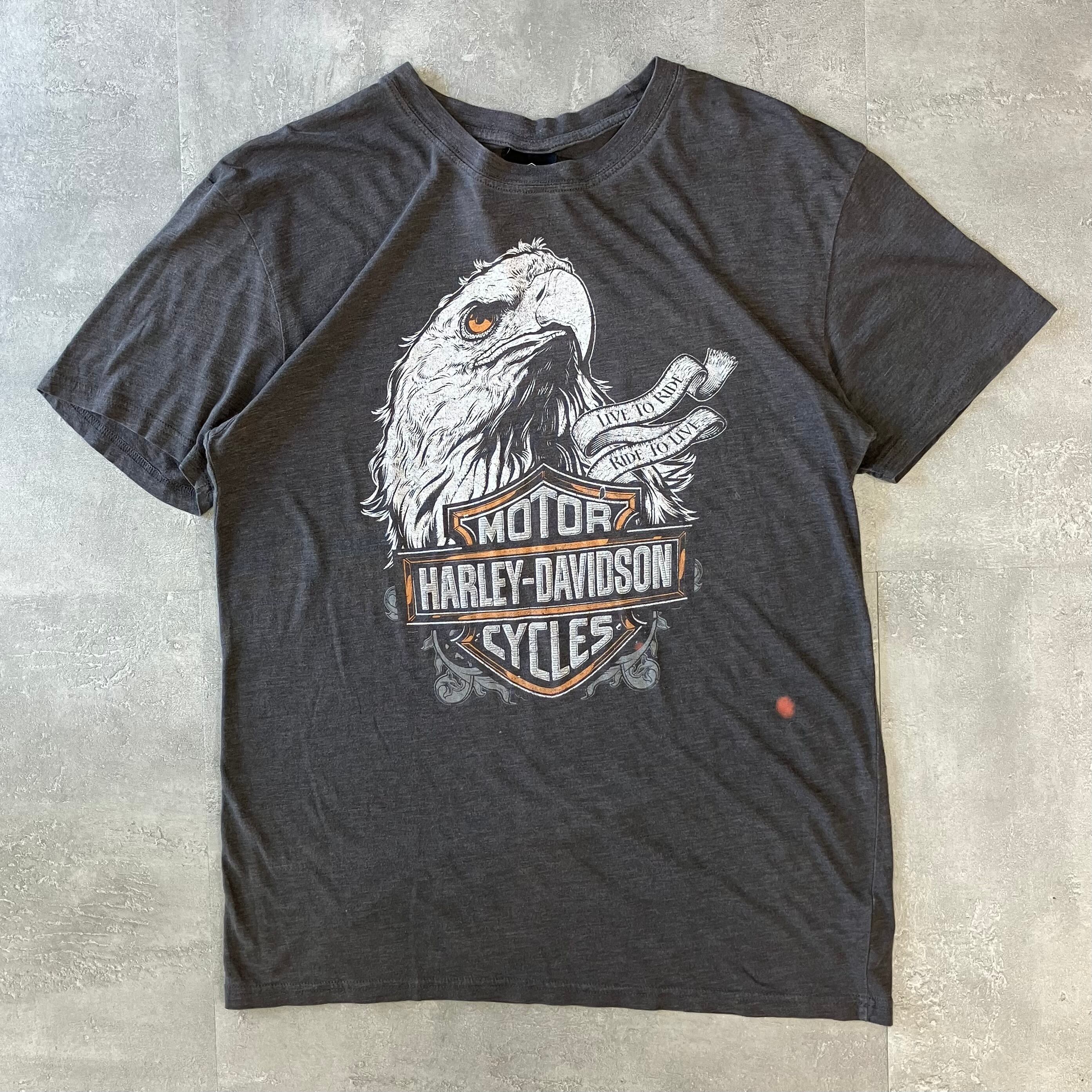 《M size》Harley-Davidson ハーレーダビッドソン 00s プリントTシャツ 両面プリント No.3079