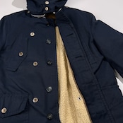 70s 当時物 Kent VAN JAC ケント ヴァンヂャケット ライナー付き ミリタリー コート /ネイビー フード付 アイビー トラッド ビンテージ