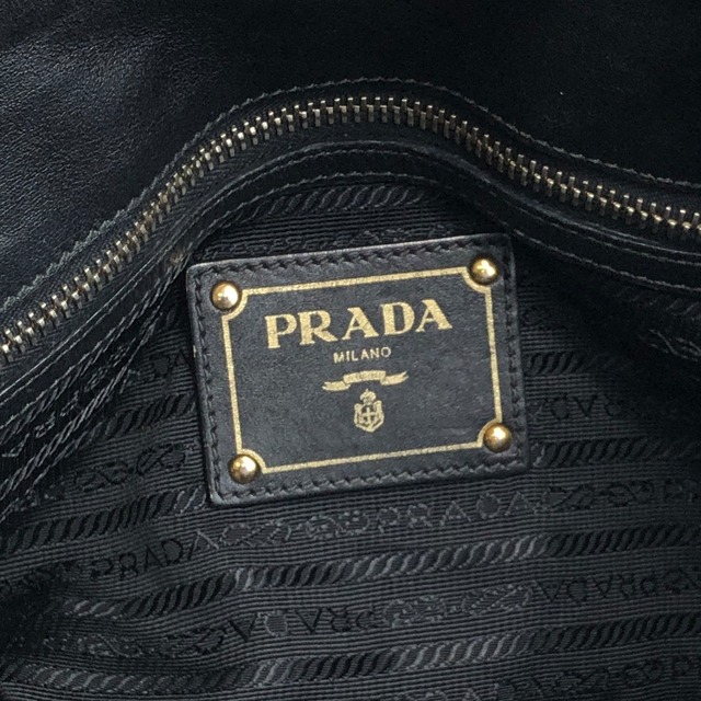 PRADA プラダ ショルダーバッグ ブラック ロゴ ナイロン 2way vintage ヴィンテージ オールド 7axa82