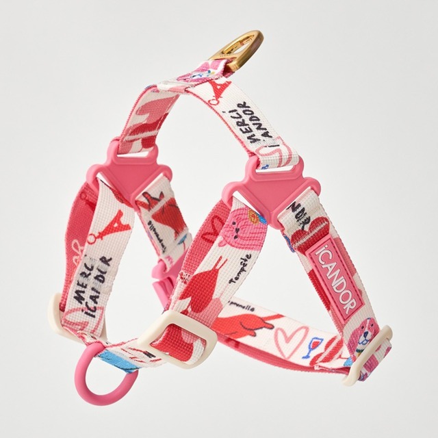 ※即納【ICANDOR】NO-PULL HARNESS_MERCI iCANDOR　Lサイズのみ