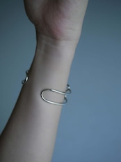 RITSUKO KARITA - Silver Hook Bangle :Silver|small article/スプリングホック/Silver925