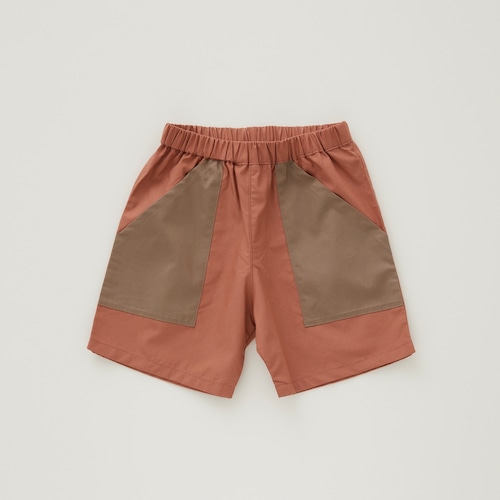 《eLfinFolk 2024SS》Typwriter shorts / brick red / 90-130cm