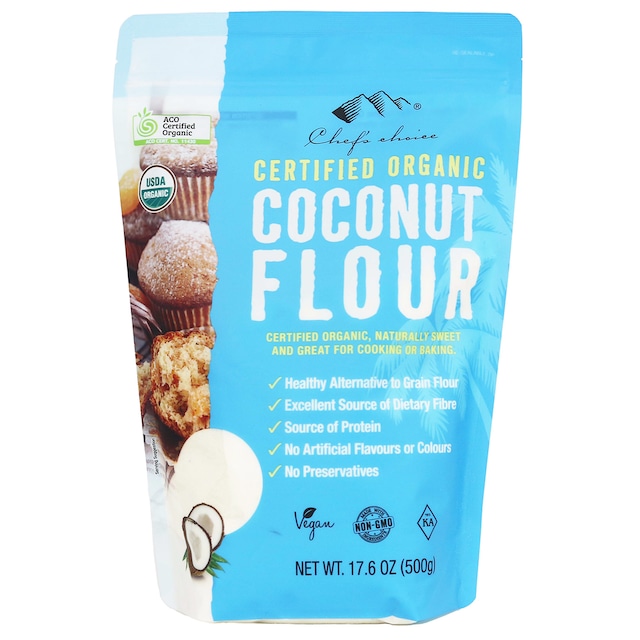 シェフズチョイス オーガニック ココナッツフラワー 500g Organic Coconut Flour 有機ココナッツ粉