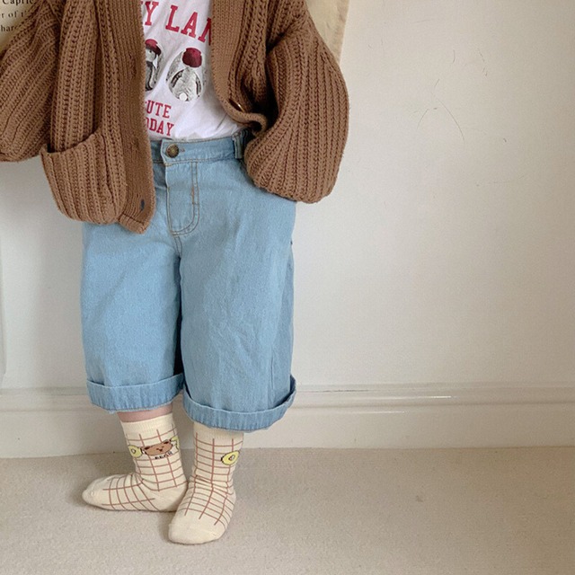 【即納】 くまのクルーソックス 3足セット