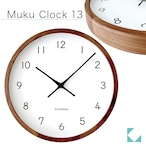 KATOMOKU muku clock 13 LL ウォールナット km-139WA 掛け時計