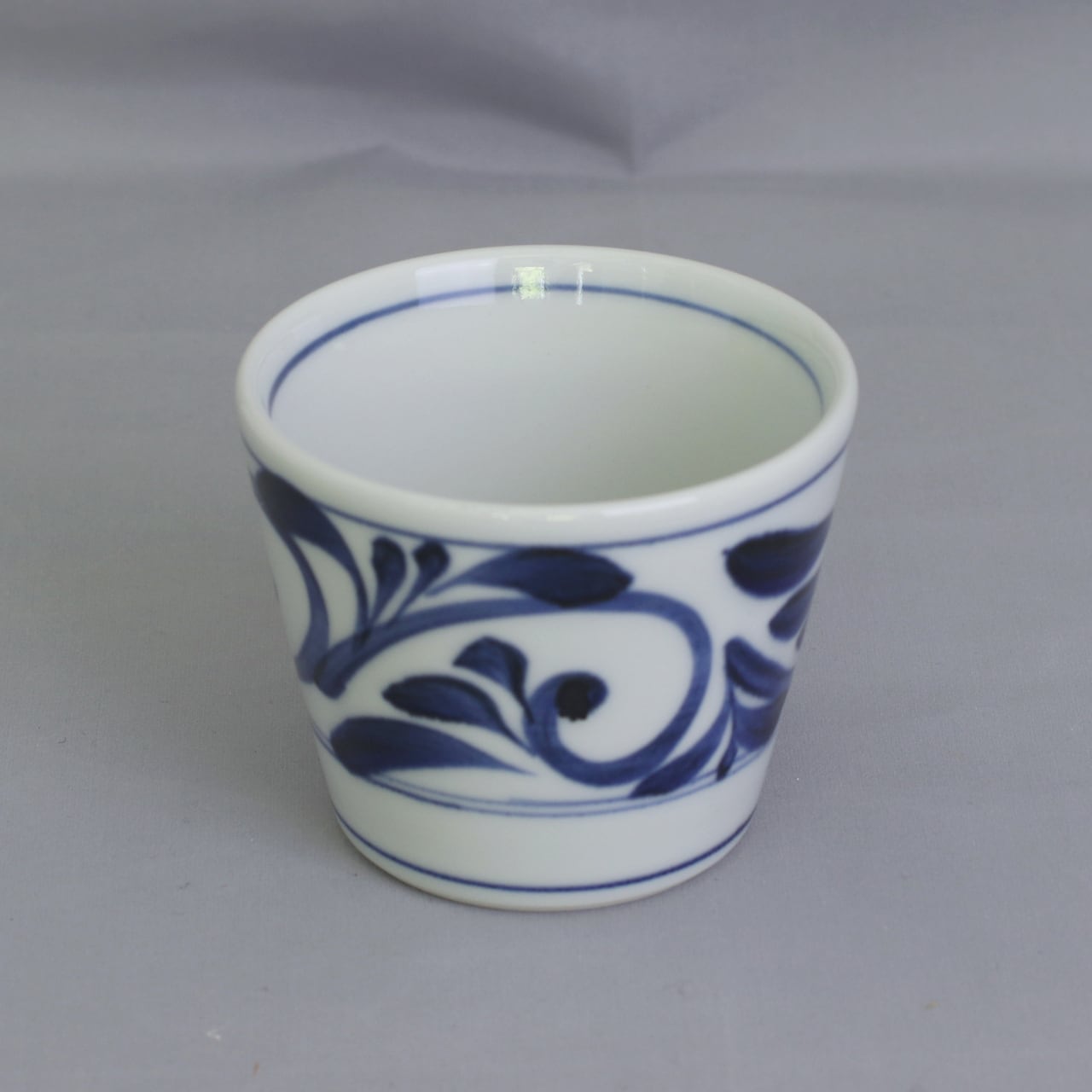 砥部焼 千山窯 そば猪口 唐草