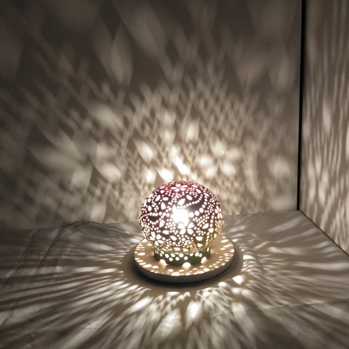 陶器ランプシェード『桜ほんのり（Sa006） | 手作り陶器照明テーブル ...