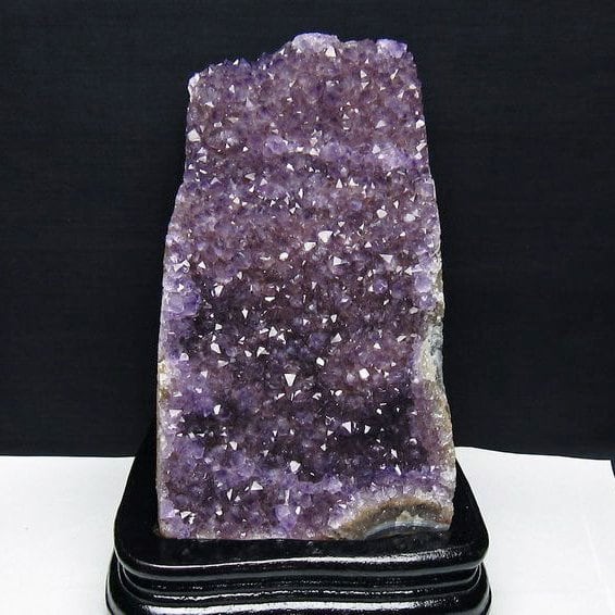 2.3Kg アメジスト クラスター ウルグアイ産 アメジスト 原石 amethyst 台座付属 花型 一点物 192-674