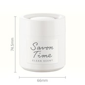 CARALL(カーオール) 晴香堂 車用 芳香剤 サボンタイム ゲル マイルドコットン 100g 3493