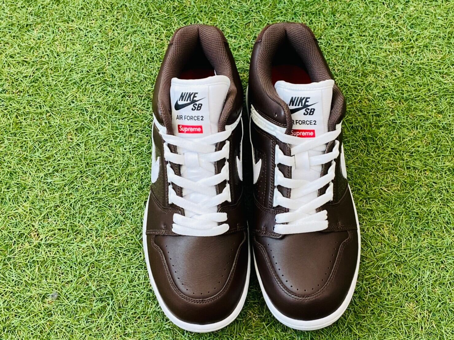 Supreme × NIKE SB AIR FORCE 2 LOW BROWN 26.5cm AA0871-212 