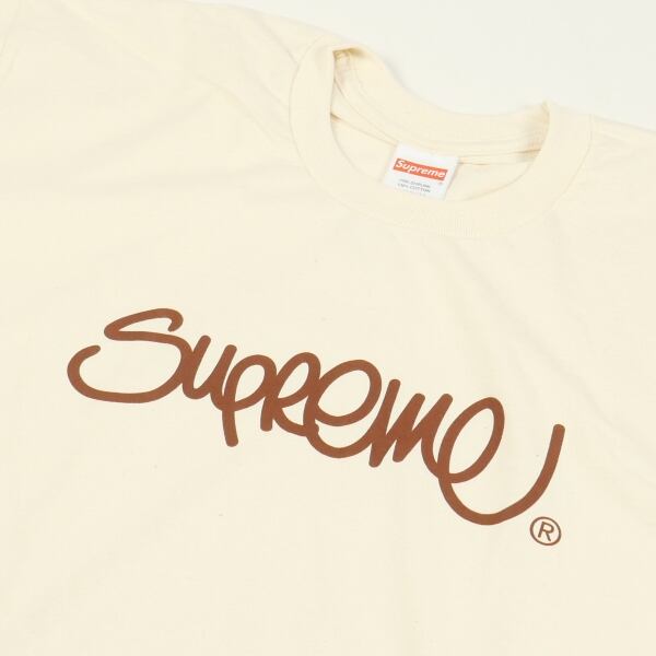 Supreme Handstyle Tee Natural Medium