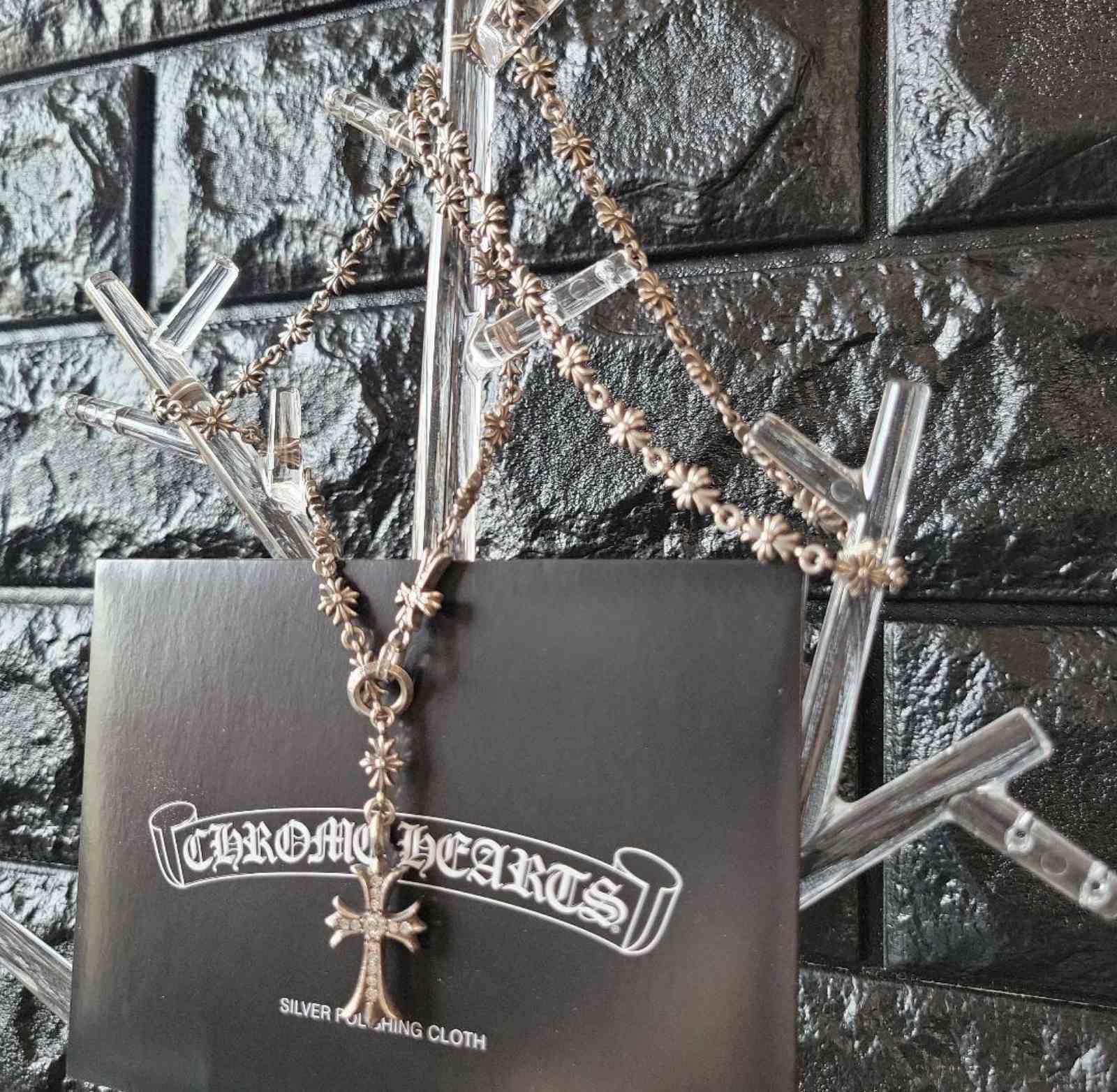 CHROME HEARTS クロムハーツ チョークチェーン タイニー ダブル クロス