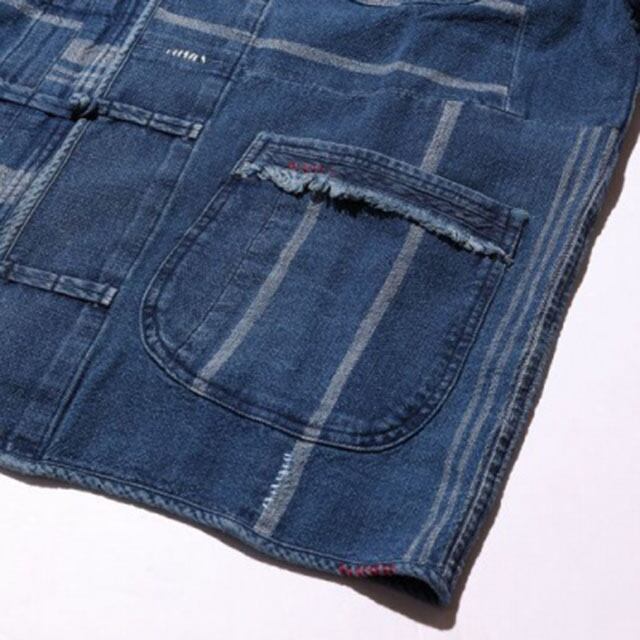 Porter Classic - AFRICAN COTTON CHINESE JACKET - BLUE [PC Porter Classic - AFRICAN COTTON CHINESE JACKET - BLUE [PC