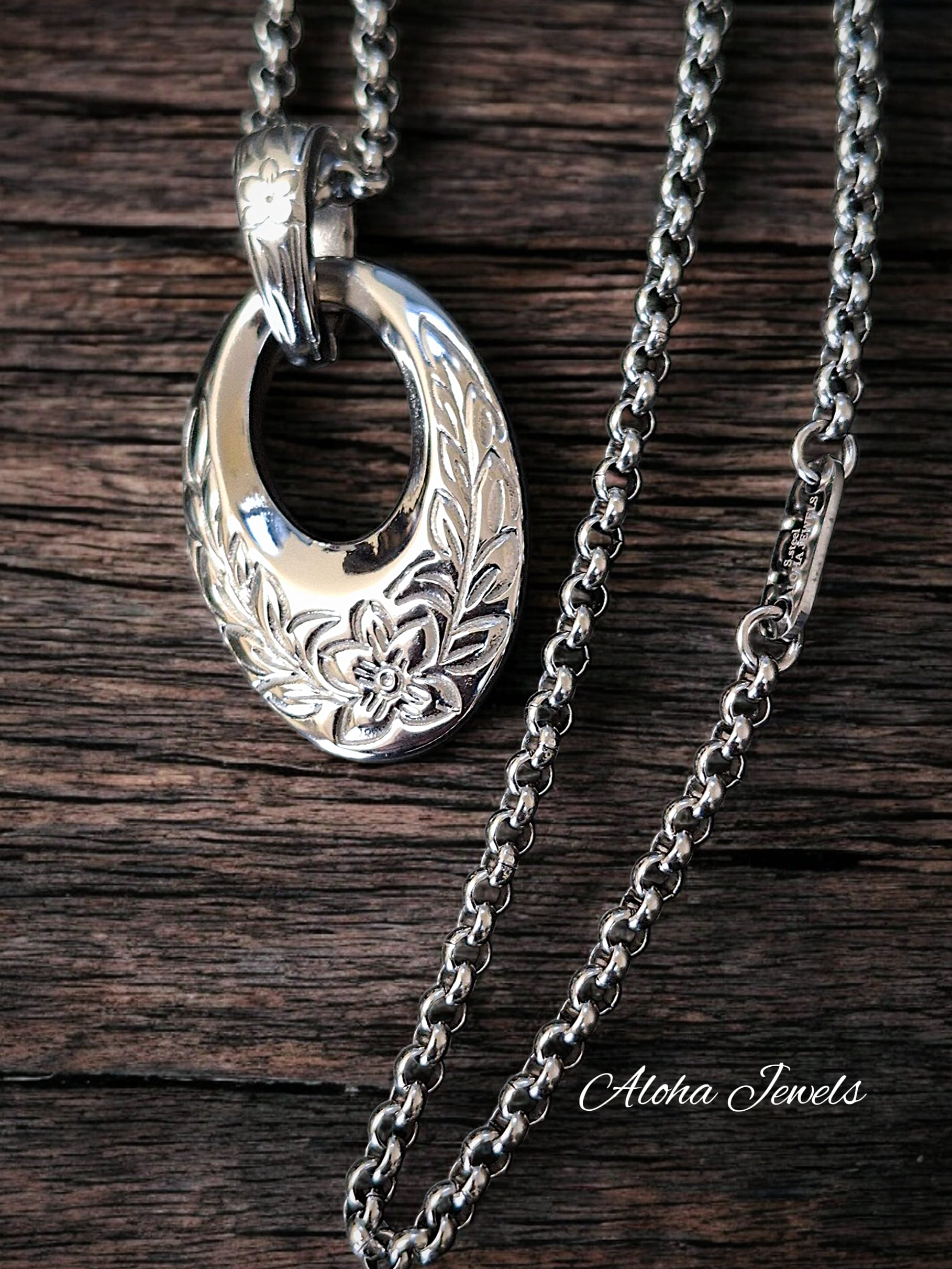Lei Circle Necklace｜ハワイアンジュエリー リバーシブル サークル