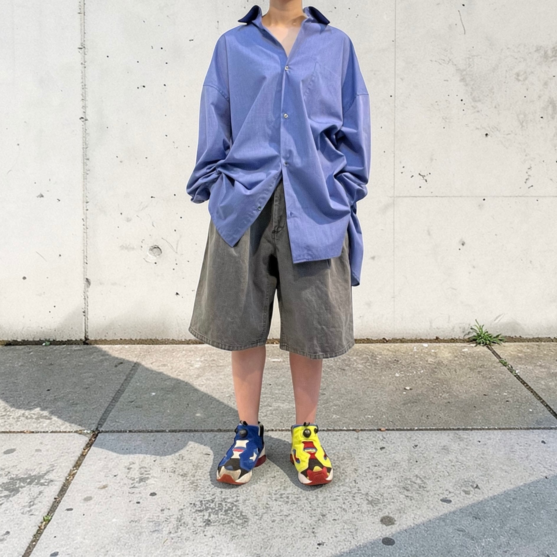 VOAAOV【ヴォアーブ】BLACK DENIM WIDE SHORTS | store a