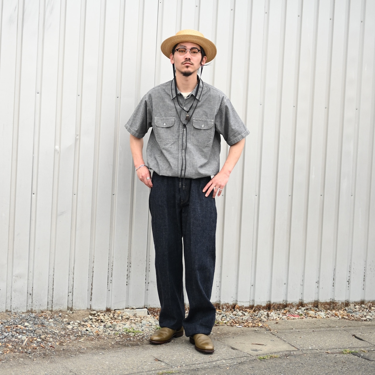 OLD JOE / "The Gardner" ARTISAN LEATHER SIDE-GORE SHOES