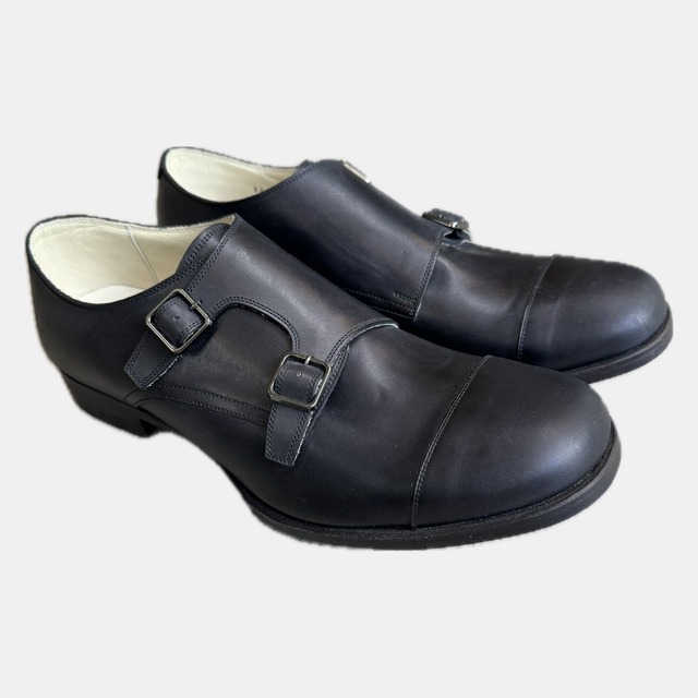 【junhashimoto】DOUBLE MONK STRAP_BLACK