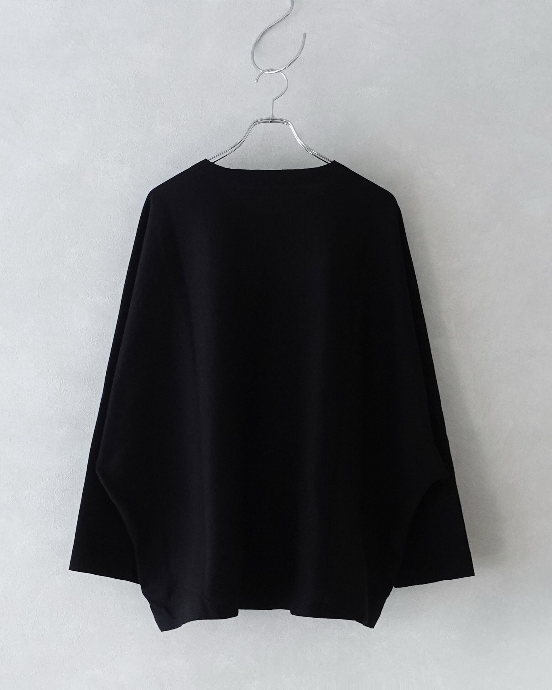 my beautiful landlet PONTE KNIT HALF ZIP PULLOVER BLACK | nua