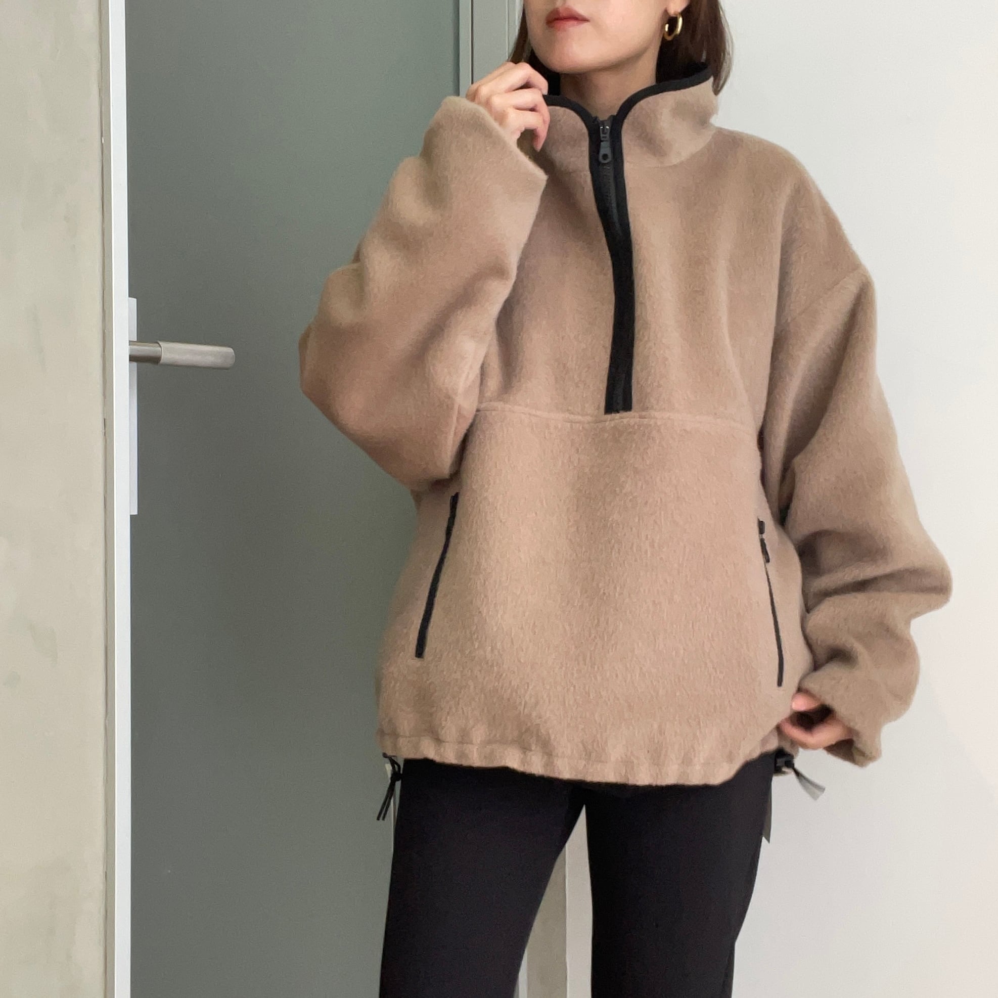yenn SHAGGY HALF ZIP JK シャギーハーフジップジャケット 予約商品】YENN/シャギーハーフジップジャケット | 20ｰtwentyｰ
