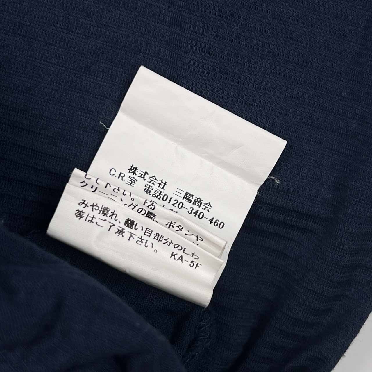 BURBERRY LONDON バーバリー ロンドン ボーダー 半袖 ポロシャツ L/ネイビー メンズ 三陽商会