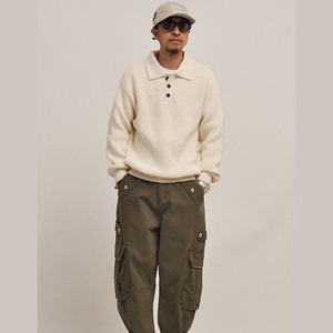 ヘビーゲージ POLOニットセーター A1979