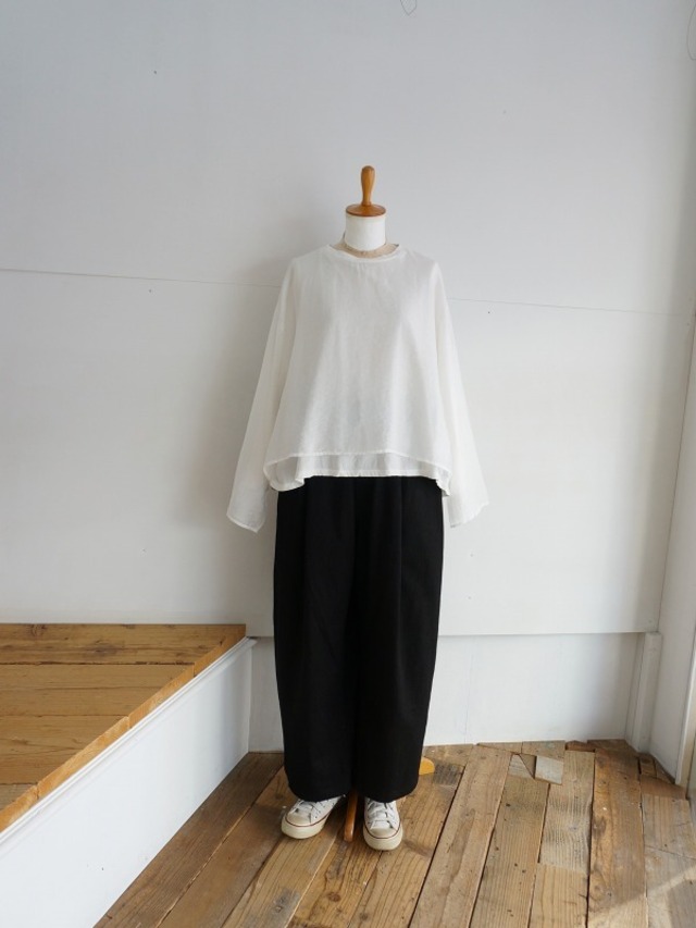 tumugu:　天竺×エアシアーツイル プルオーバー