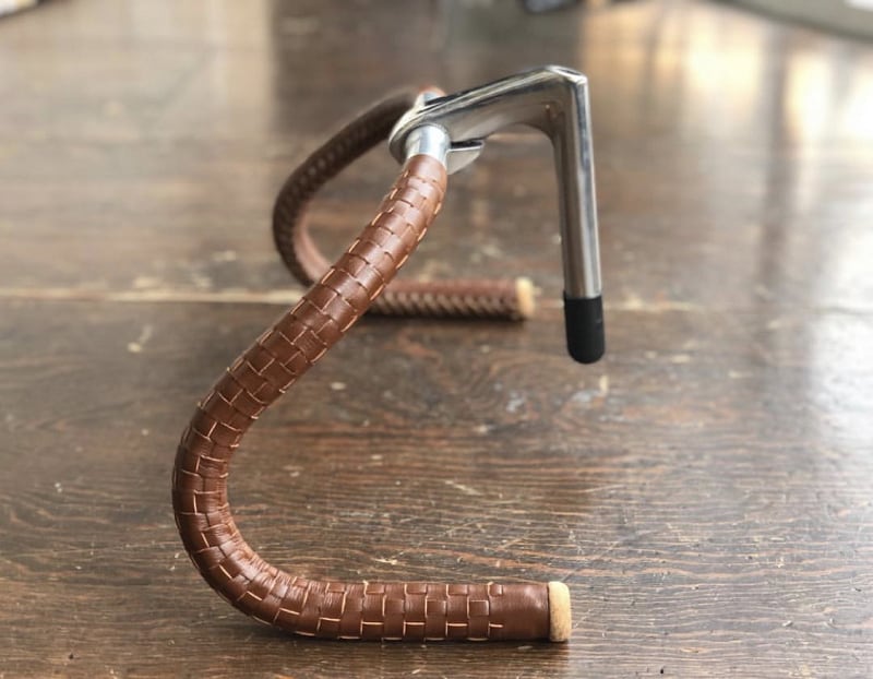 【新品】FUN レザーグリップドロップハンドル BROOKS ピスト シングル FUN Brooksドロップハンドル レザーグリップ スレッドステム