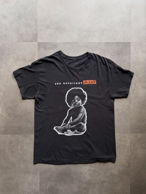 The Notorious B.I.G. ノトーリアスBIG プリントTシャツ L ブラック 黒