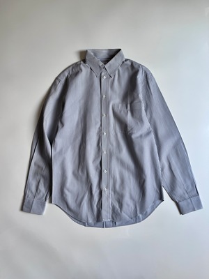 アルマーニコレッツィオーニ ARMANI COLLEZIONI 長袖シャツ ストライプ｜ホワイト×ベージュ｜41/16｜古着 チュニジア製